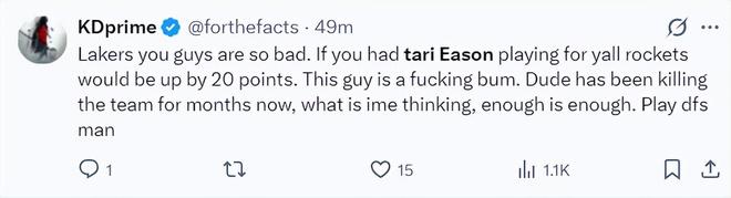 火箭队核心塔里-伊森陷入投篮困境 球迷呼吁裁掉